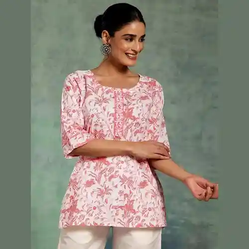 Libas Floral Cotton Kurti